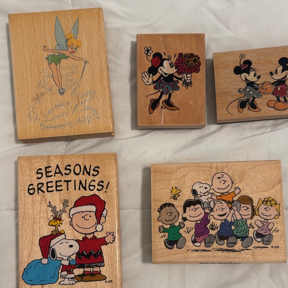 Disney / Charlie Brown Character Scrapbooking Stamps Set new - Picture 5 of 5